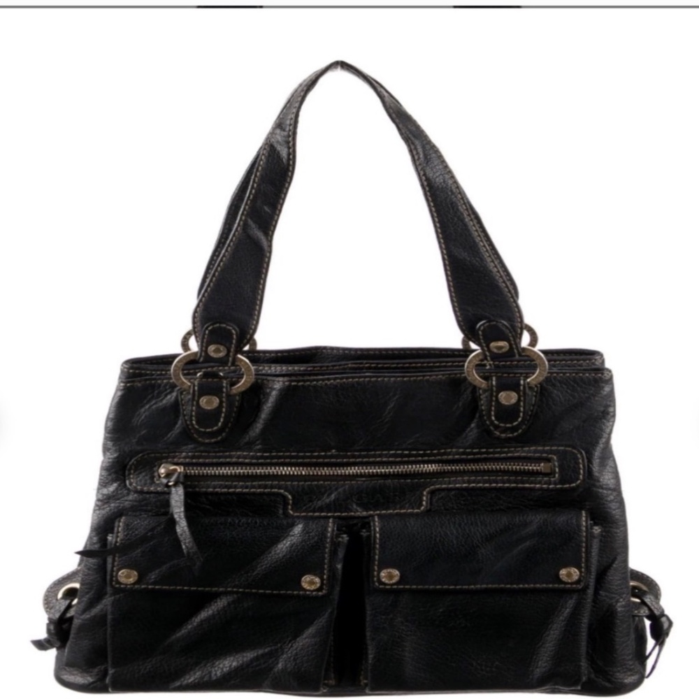 Authentic vintage BVLGARI Leather Shoulder Bag